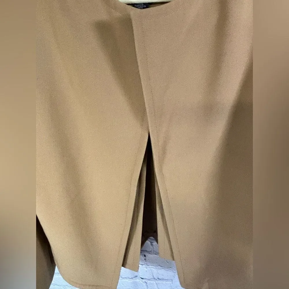 Chico’s 1 Black Label Sweet Caramel Preppy Academia Businesscore Peplum Blazer 8